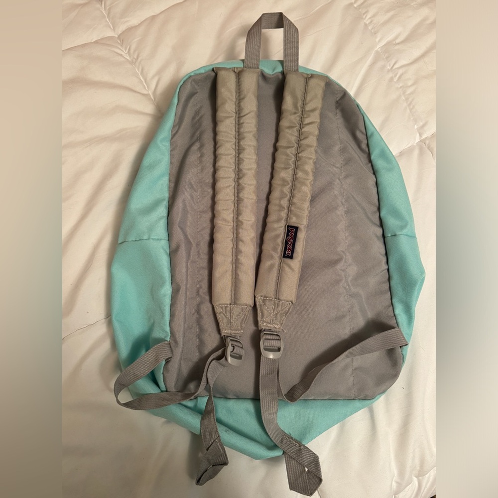Jansport Mint Green/Grey Backpack
